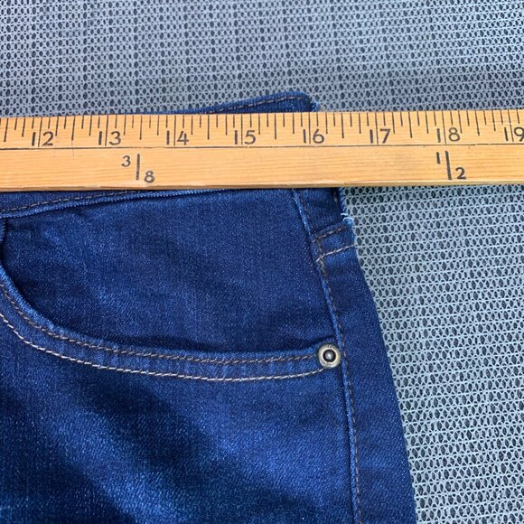 Lee Womens Size 8 Short Blue Mid-Rise Skinny Jeans Dark Wash Stretch Denim - Picture 5 of 9